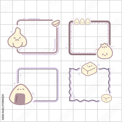 bullet food pals white color theme collection set