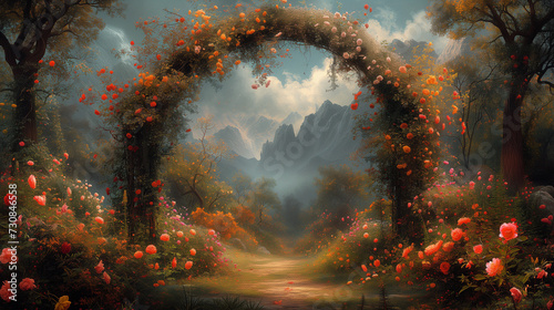 Flowers arch - Portal to another world