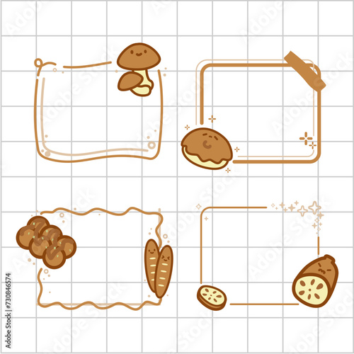 brown note food pals color theme collection set