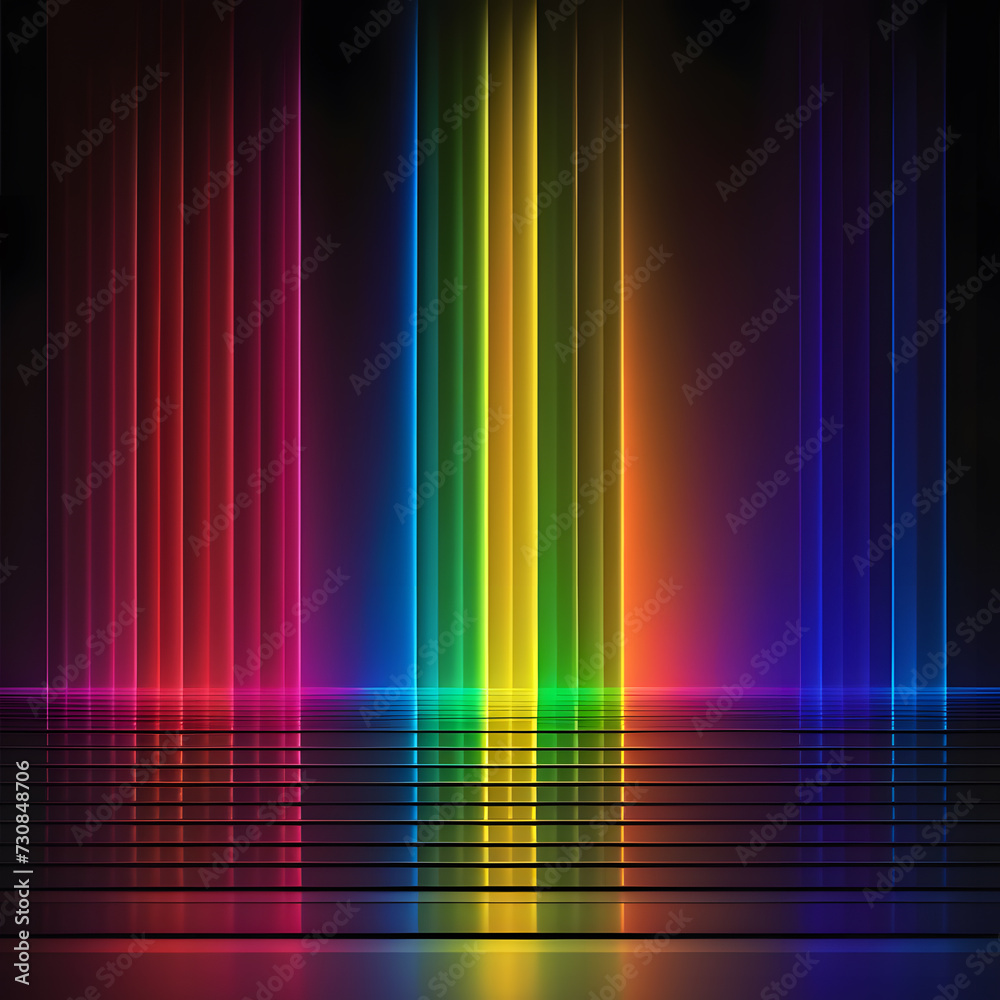 spectral colors, ai-generatet