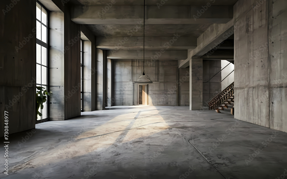 concrete floor , Generative Ai