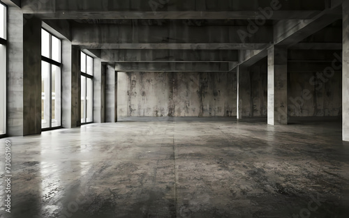 concrete floor, Generative Ai