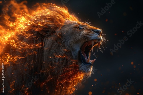 Lion's Roar: A Blazing Fire of Passion and Power Generative AI