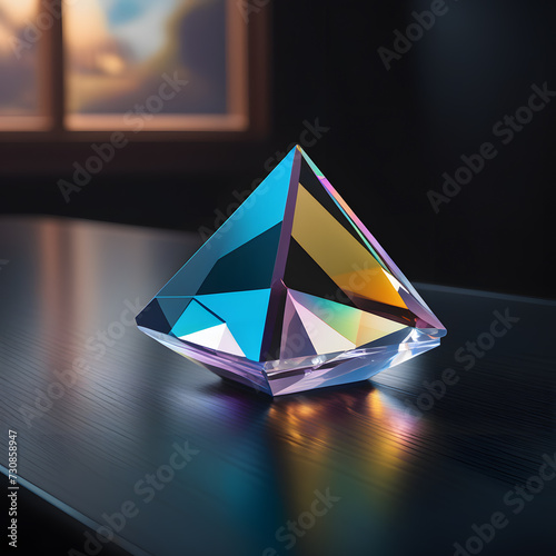 glass prism  ai-generatet