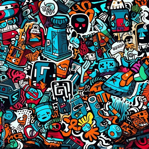 Colorful Graffiti Artwork