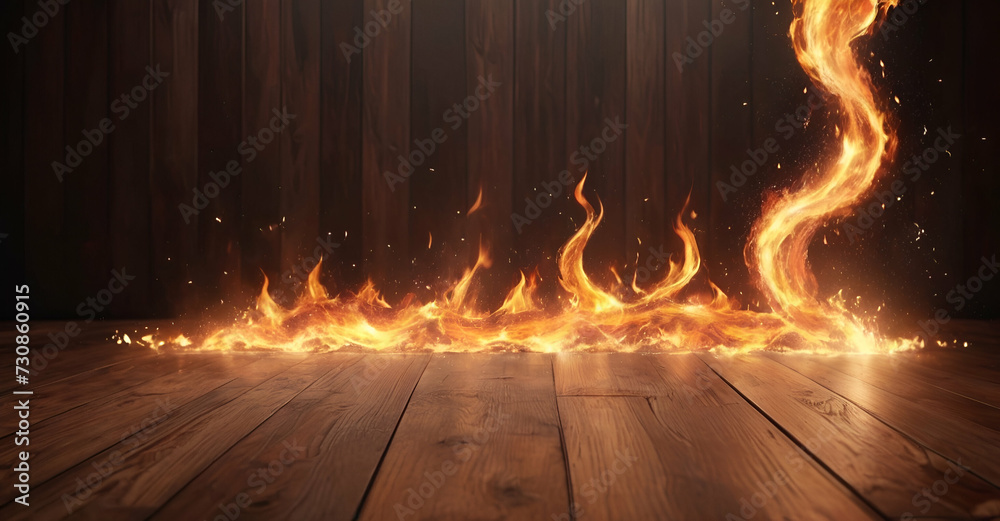 Fototapeta premium fire on the floor
