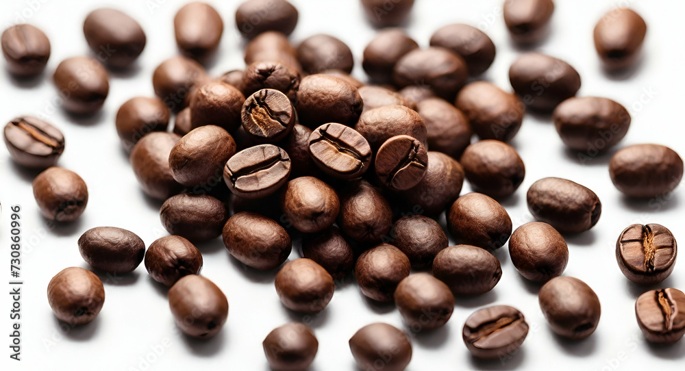 coffee beans on white background coffee beans on white background