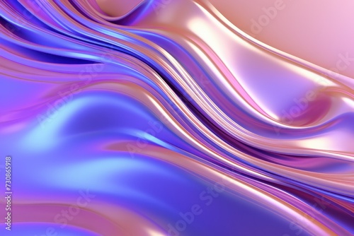 abstract 3d smooth wavy iridescent background, Technology futuristic background