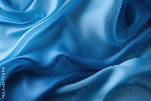 blue silk background, abstract wavy blue background