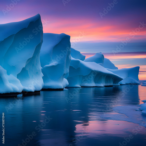 large Icebergs, ai-generatet