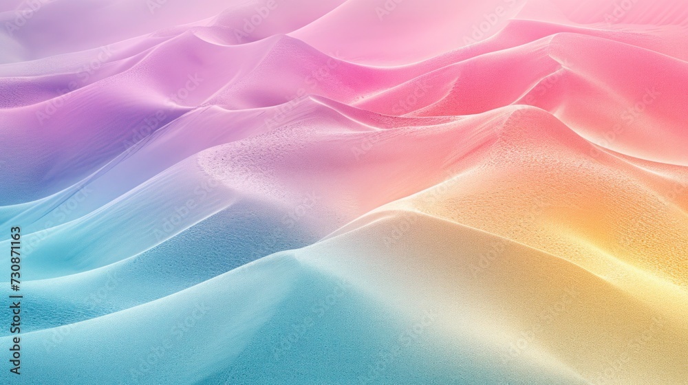 Abstract background of pastel rainbow colors with sand or sand dunes texture for advertising banner