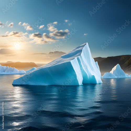 large Icebergs, ai-generatet © Dr. N. Lange