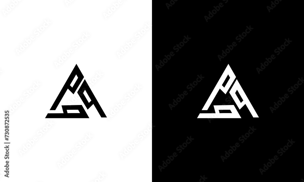initial P triangle monogram logo design vector initial P triangle monogram logo design vector