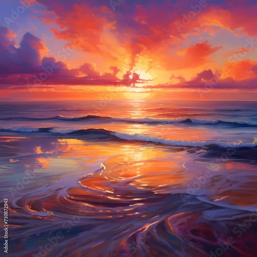 Serene Ocean Sunset © RobertGabriel