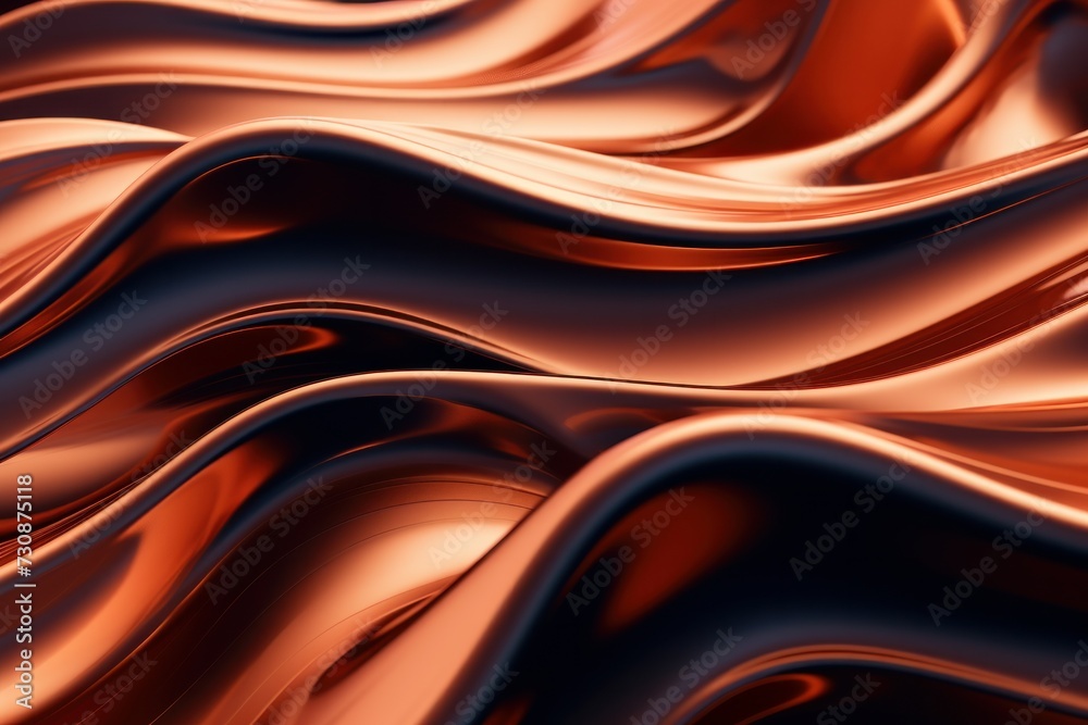 Fototapeta premium abstract metallic wavy liquid background