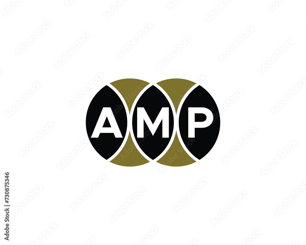 Fototapeta premium AMP logo design vector template