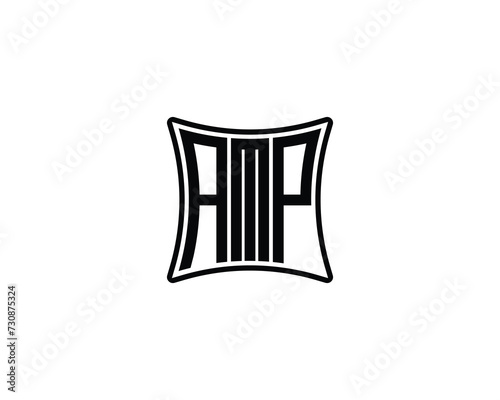 AMP logo design vector template