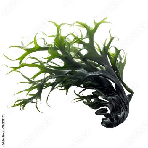sea cabbage isolated on white background. With clipping path. 