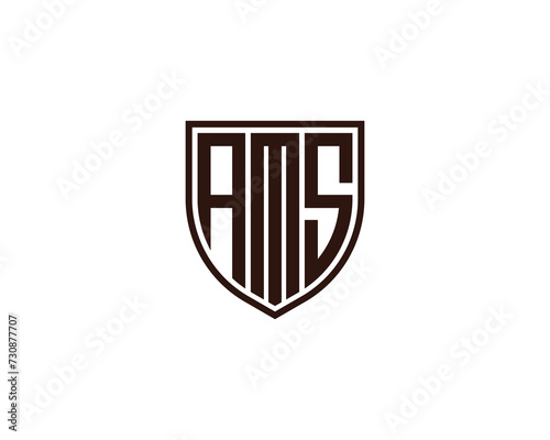 AMS logo design vector template photo