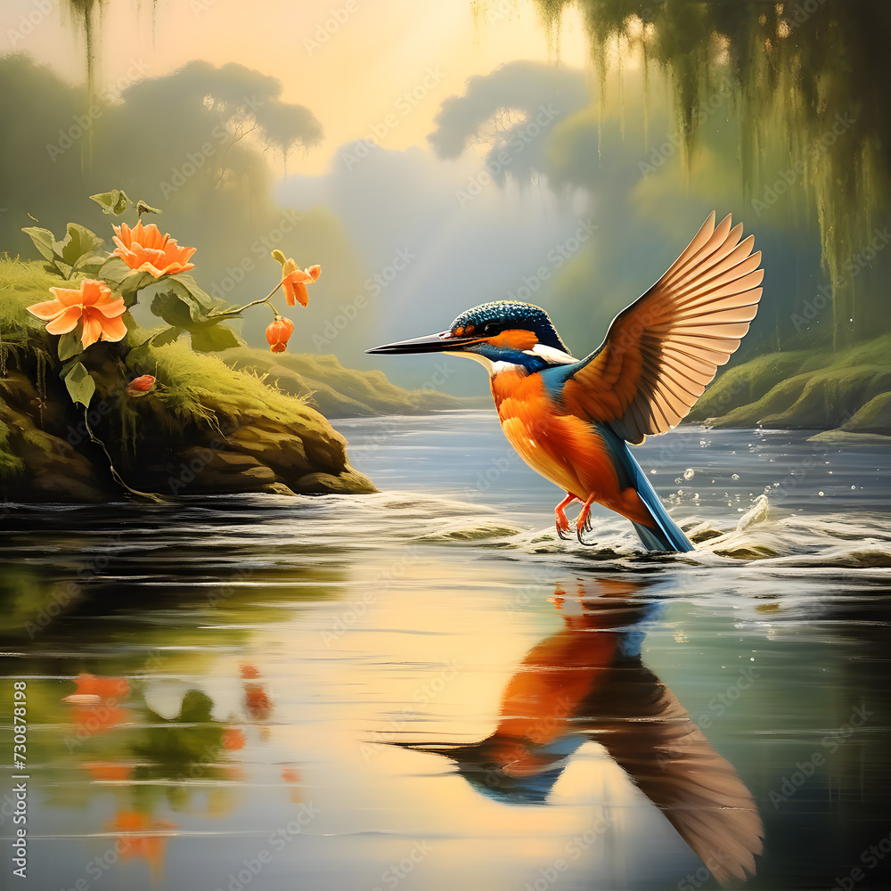 Kingfisher, ai-generatet