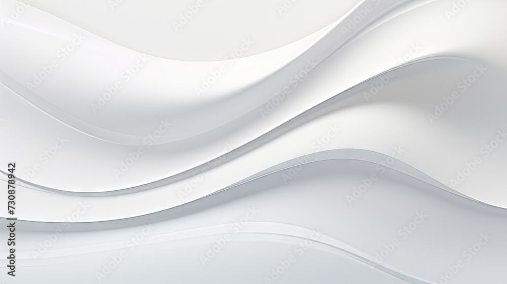 A minimalist, modern abstract white waves. A minimalist, modern abstract white waves.