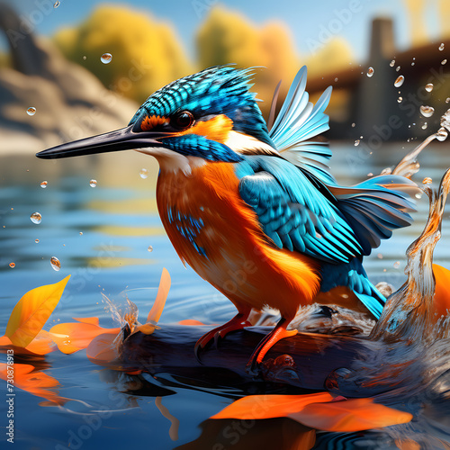 Kingfisher, ai-generatet © Dr. N. Lange