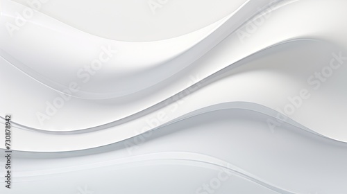 A minimalist, modern abstract white waves.