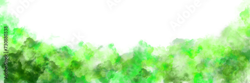 Fototapeta Naklejka Na Ścianę i Meble -  isolated green cloud puff effect