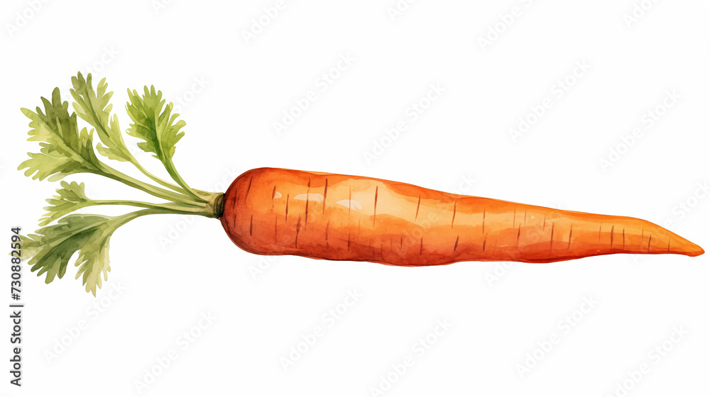 Hand drawn carrot illustration material
 - obrazy, fototapety, plakaty 