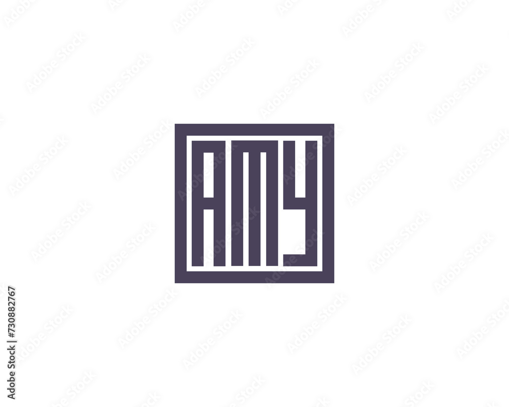 AMY Logo design vector template