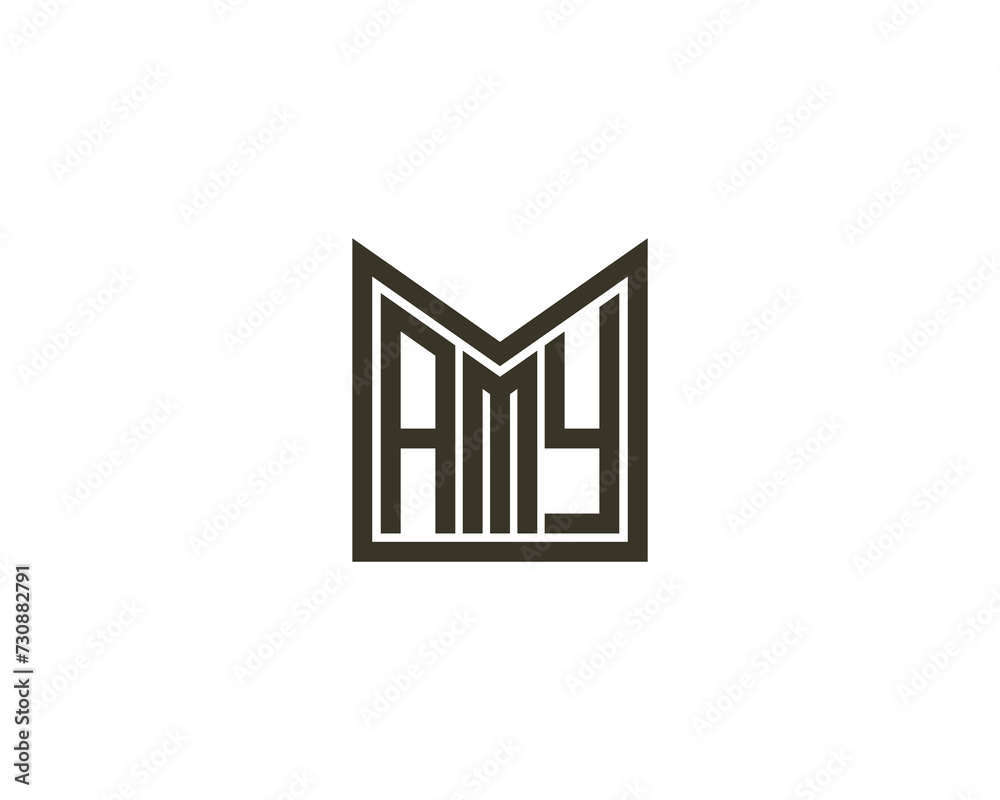 AMY Logo design vector template AMY Logo design vector template