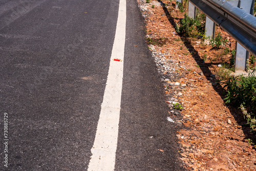 Asphalt road Texture. Background of asphalt road from the top view © DEVIKA PRODUCTION