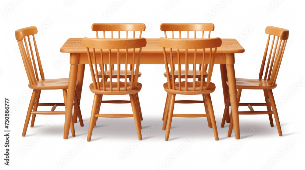 Wooden Table with Four Chairs Wooden Table with Four Chairs