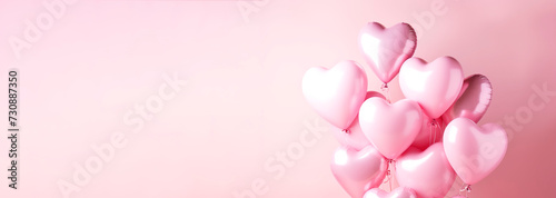 Pink and red valentine heart, design background, Valentine's Day, Mother's Day, valentine, with space to copy text	