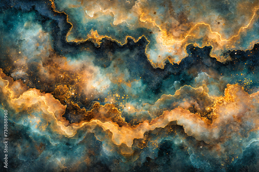 Abstract cosmic background, a vibrant depiction of the galaxy with nebulae and starry skies, inspiring awe and curiosity Abstract cosmic background, a vibrant depiction of the galaxy with nebulae and starry skies, inspiring awe and curiosity