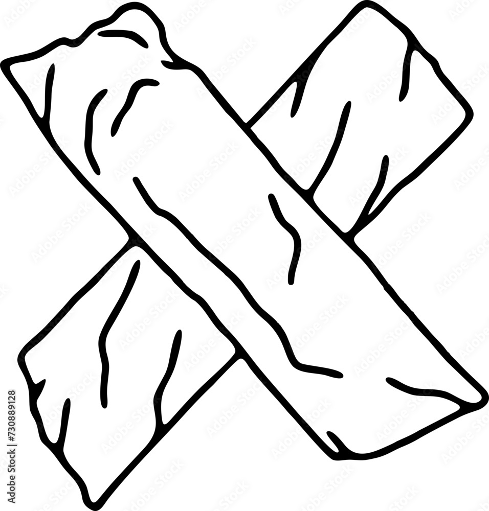 Obraz premium cross tape