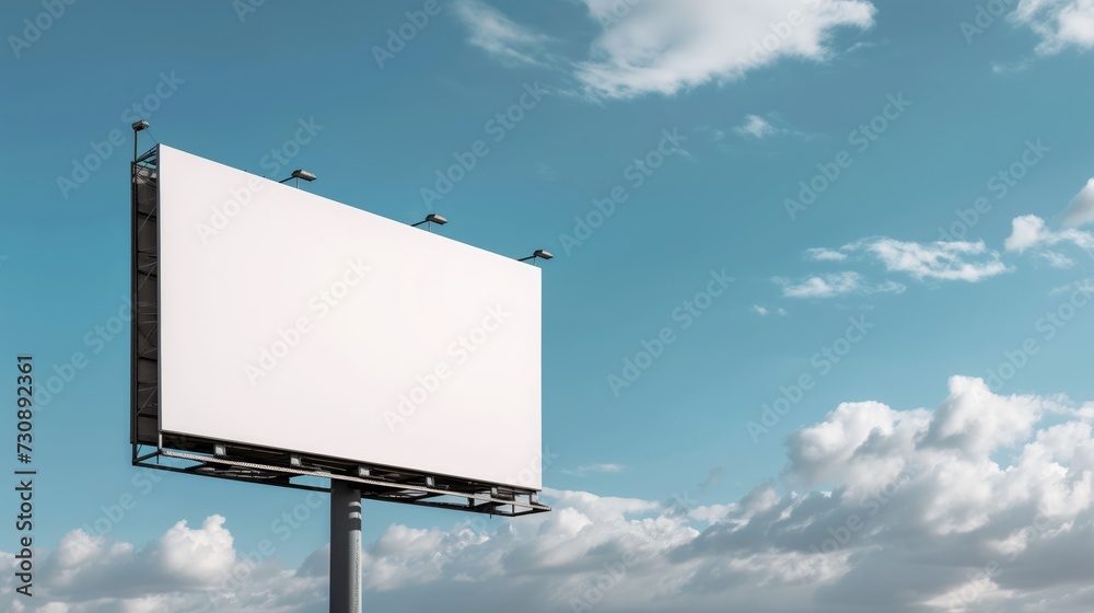 white billboard mockup image, graphic, billboard sky background, premium mockup, clouds in background white billboard mockup image, graphic, billboard sky background, premium mockup, clouds in background