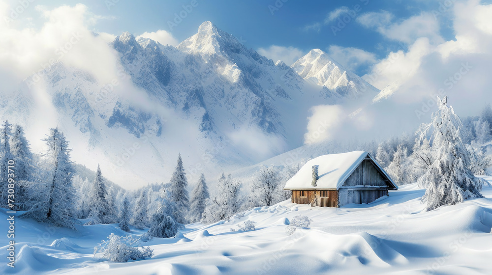 Snowy Mountain Cabin