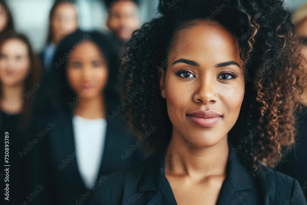 custom made wallpaper toronto digitalConfident Young Professional African-American Businessoman Leading a Diverse Team