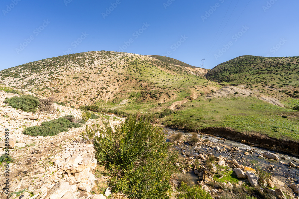 Landscape of northern Tunisia - Sejnene region - Tunisia
