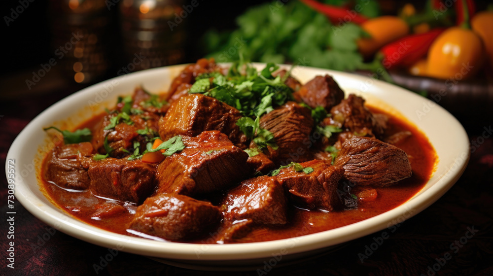 Fototapeta premium Stew with Meat and Vegetables