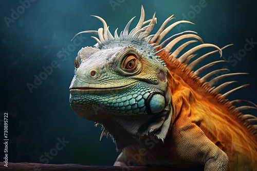 Green iguana or bearded dragon named after Chinese mythology.