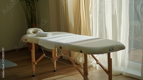 Serene Massage Room with Sunlight
