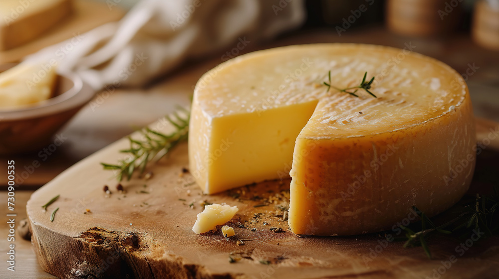 a cheese , with empty copy space, modern food photography and advertising a cheese , with empty copy space, modern food photography and advertising