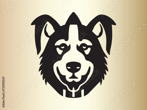 Dog logo design icon symbol vector illustration. © Mamun360