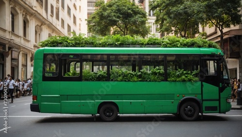 green bus