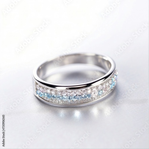 Couple silver rings, Simple-Minimalist style-Elegant