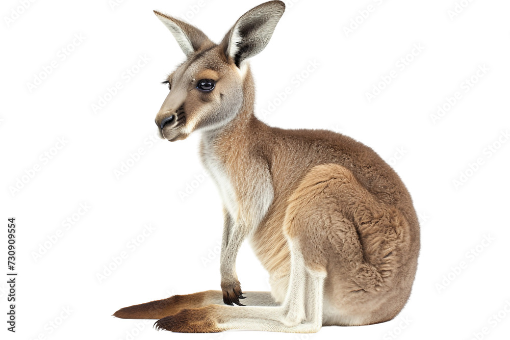 Baby Kangaroo on transparent background