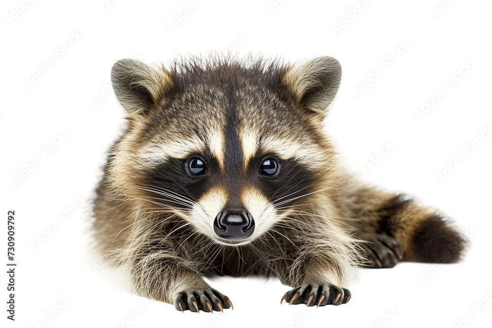 Baby Raccoon on transparent background