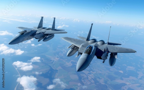 f 15 fighter in the sky